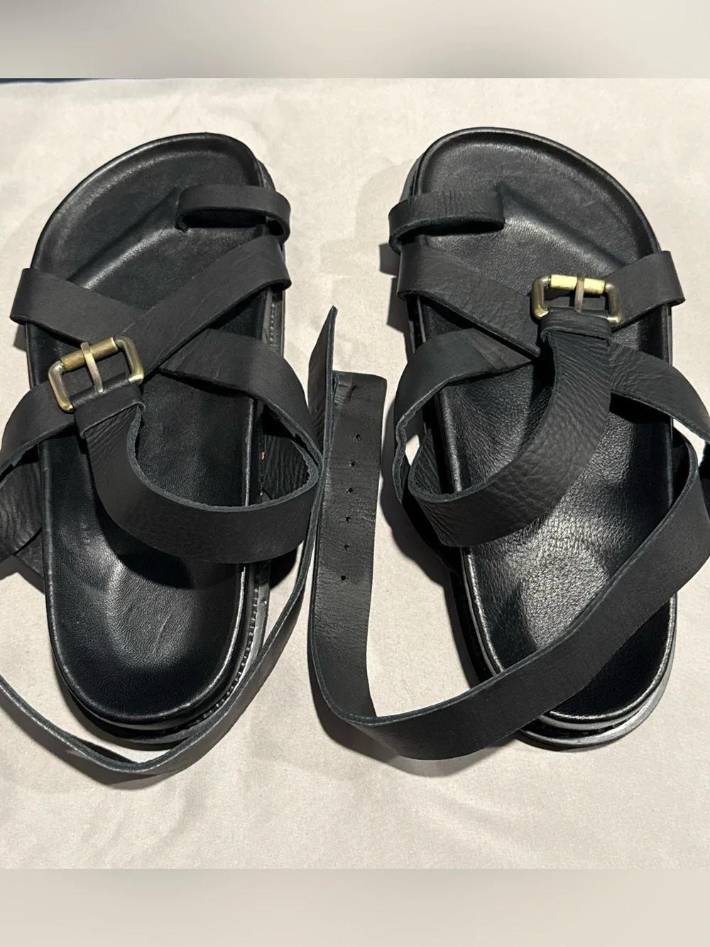Liberte Leather Brontë Women's Sandals in Black - Picture 2 of 5